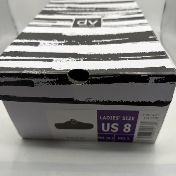 Dolce Vita Anina Mules Women's Black Buckle Comfort Slip On Shoes Size 8 - Picture 10 of 11